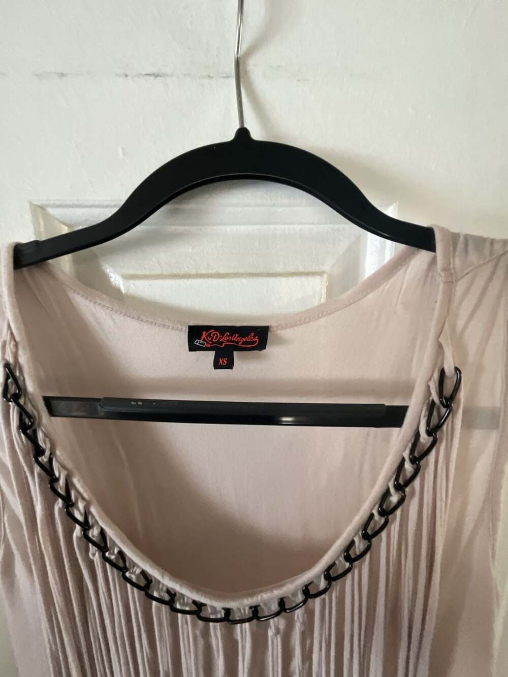 Kay Von D Los Angeles Modal Fringe Tank Top with Chain Neckline - Picture 2 of 4